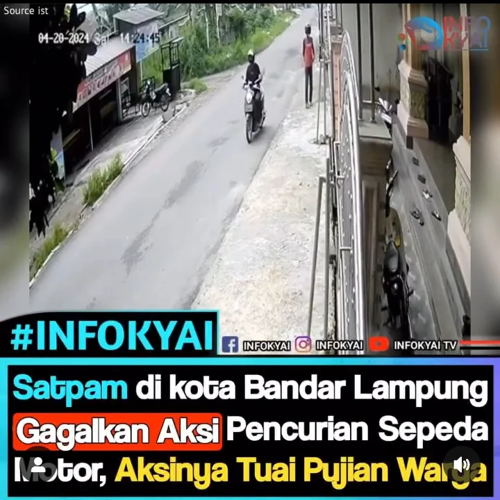 Kurir Paket Gagalkan Aksi Curanmor di Sukarame, Bandar Lampung – Drama Pencurian Motor yang Tersulut Kejutan