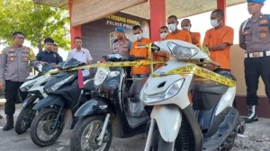 Polisi Kudus Tangkap Pelaku Curanmor dan Raih 5 Motor Curian dalam Operasi Gabungan